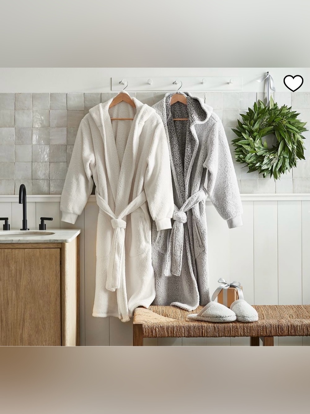 Pottery Barn Coziest Sherpa Robe. Khaki New with tags/original package. Size M